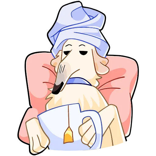 Стикер 43 Белый Борзый