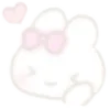 🐰 Эмодзи «White emoji kwii» для Telegram