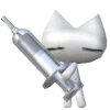 💉 Эмодзи «White emoji kwii» для Telegram