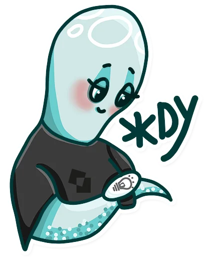 😏 Стикер «Женька [Белый Квадрат]» для Telegram