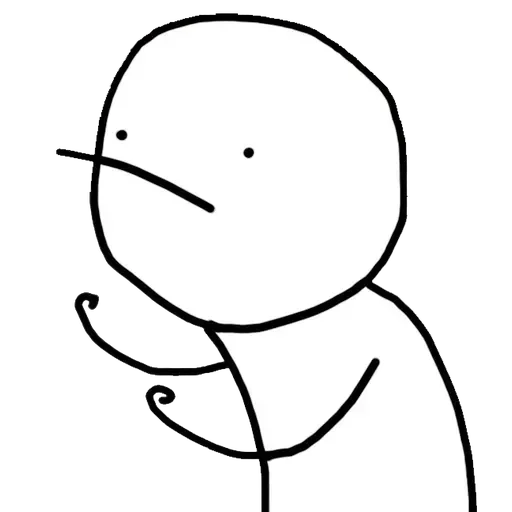 😑 Стикер «White Face 1» для Telegram