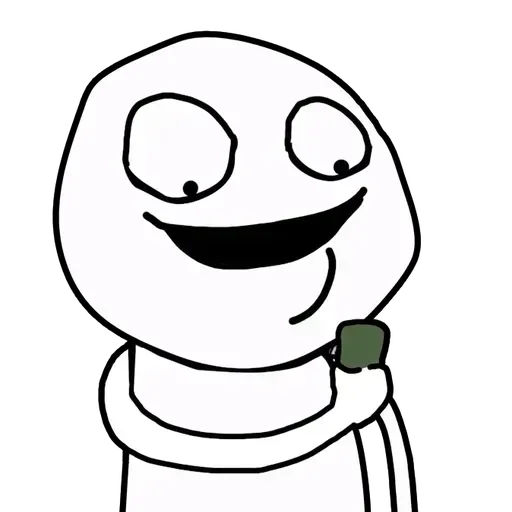 😊 Стикер «White Face 1» для Telegram