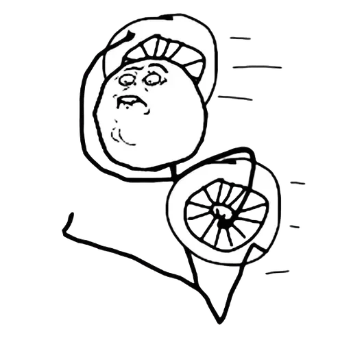 🫤 Стикер «White Face 1» для Telegram