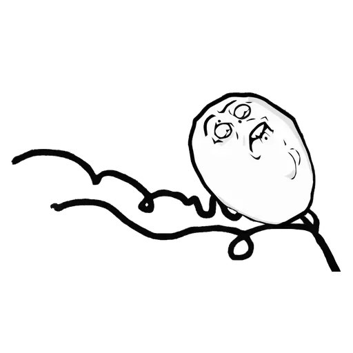 😵‍💫 Стикер «White Face 1» для Telegram