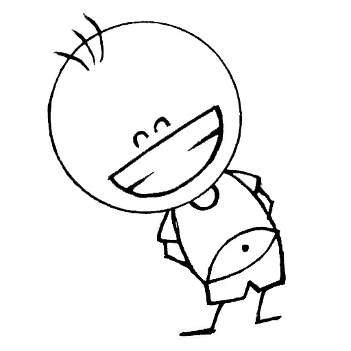 😧 Стикер «Белый Парнишка» для Telegram