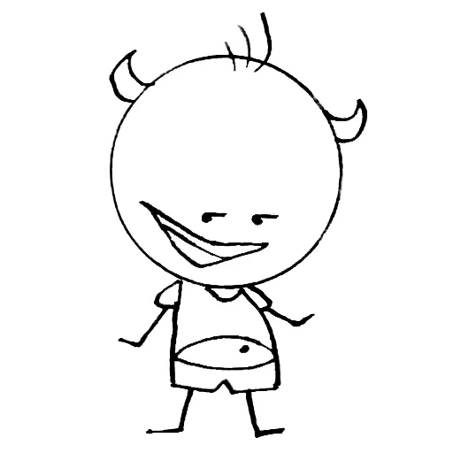 😡 Стикер «Белый Парнишка» для Telegram