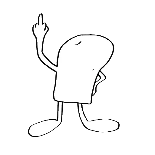🖕 Стикер «White guy» для Telegram