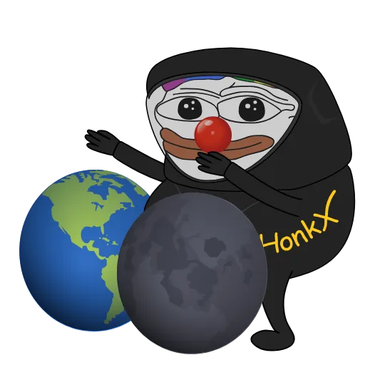 🌑 Стикер «White Honka» для Telegram