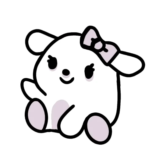 🙂 Стикер «White Kitty» для Telegram