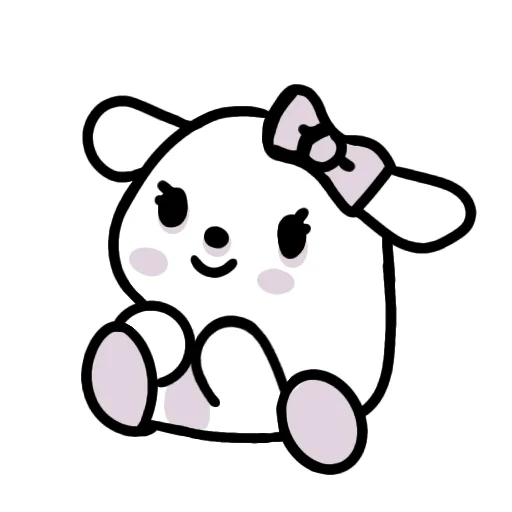 😊 Стикер «White Kitty» для Telegram