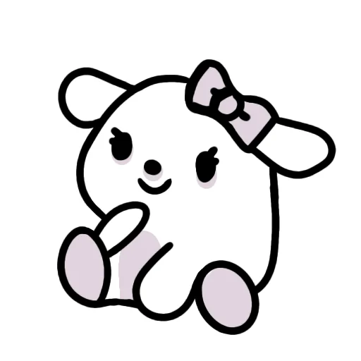 😶 Стикер «White Kitty» для Telegram