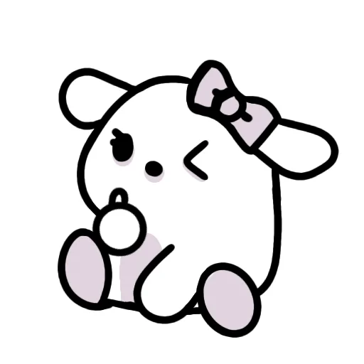 👍 Стикер «White Kitty» для Telegram