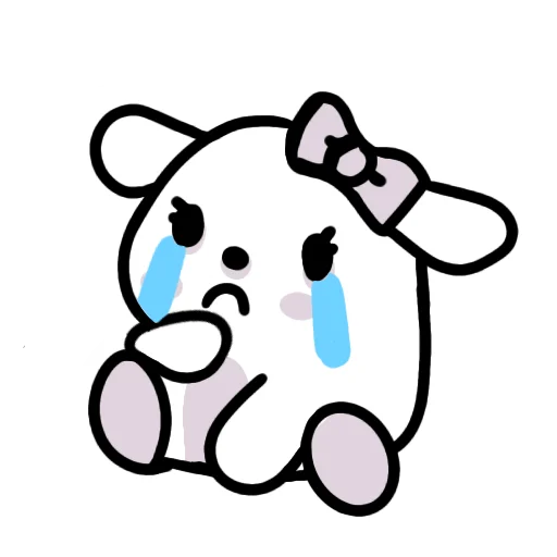 😭 Стикер «White Kitty» для Telegram