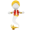 Стикер 54 3D Man