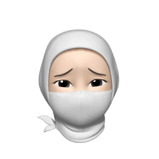🤍 Стикер «whitemsk» для Telegram