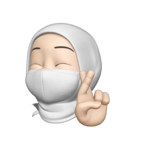 🤍 Стикер «whitemsk» для Telegram