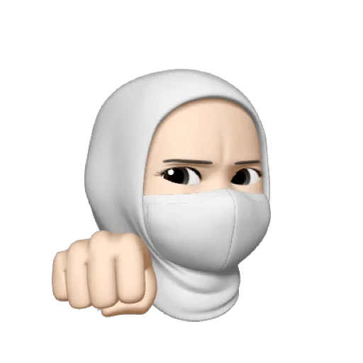 🤍 Стикер «whitemsk» для Telegram