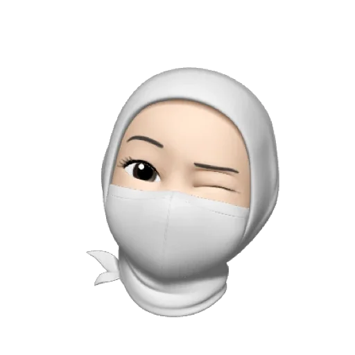 🤍 Стикер «whitemsk» для Telegram