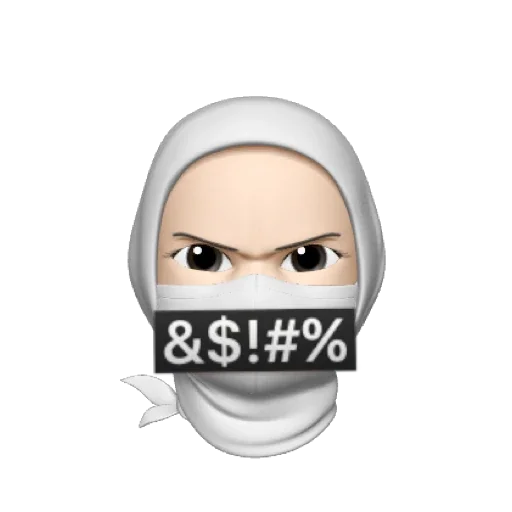🤍 Стикер «whitemsk» для Telegram