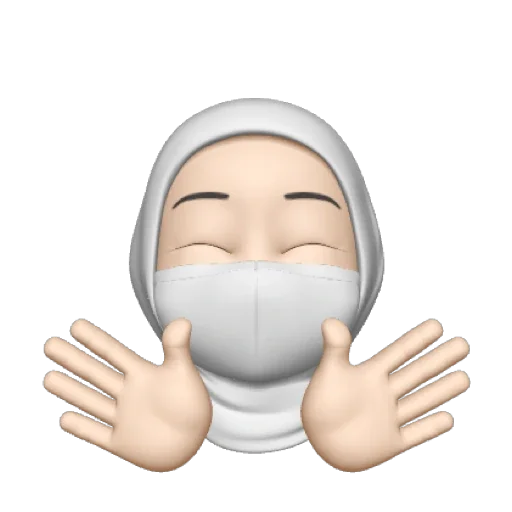 🤍 Стикер «whitemsk» для Telegram
