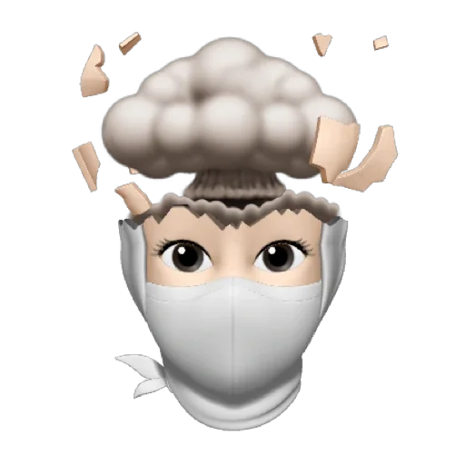 🤍 Стикер «whitemsk» для Telegram