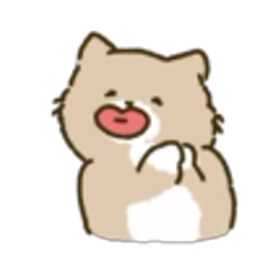 💋 Эмодзи «White Paw Miyao» для Telegram