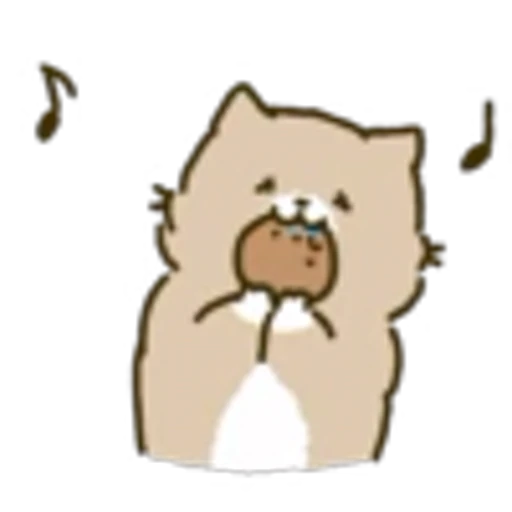 🎶 Эмодзи «White Paw Miyao» для Telegram