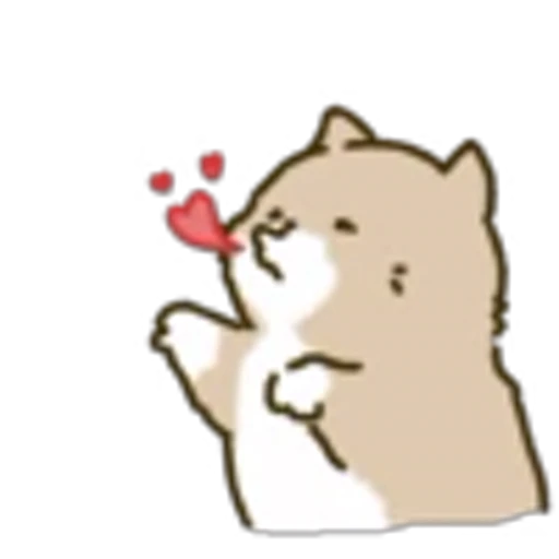 😘 Эмодзи «White Paw Miyao» для Telegram