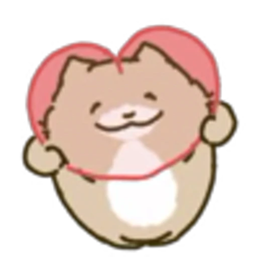 ❤️ Эмодзи «White Paw Miyao» для Telegram