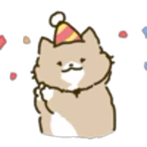 🥳 Эмодзи «White Paw Miyao» для Telegram