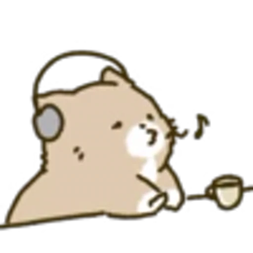 🎧 Эмодзи «White Paw Miyao» для Telegram
