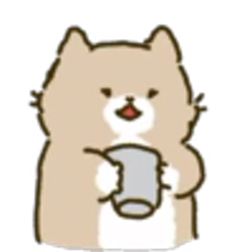☕️ Эмодзи «White Paw Miyao» для Telegram