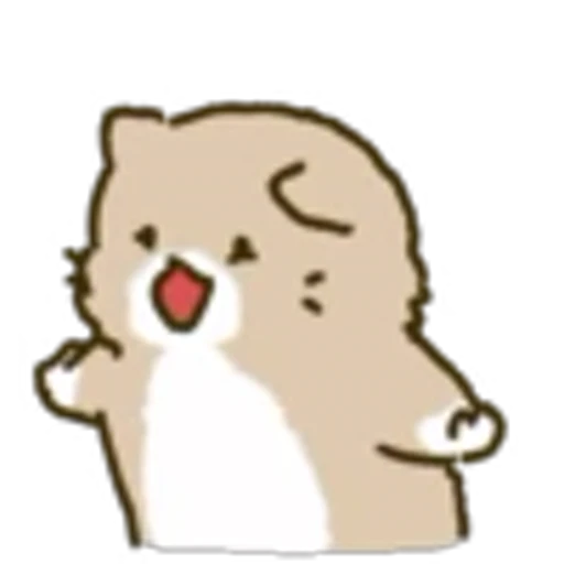 ⭕️ Эмодзи «White Paw Miyao» для Telegram