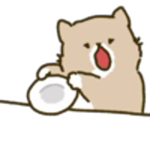 🍽 Эмодзи «White Paw Miyao» для Telegram