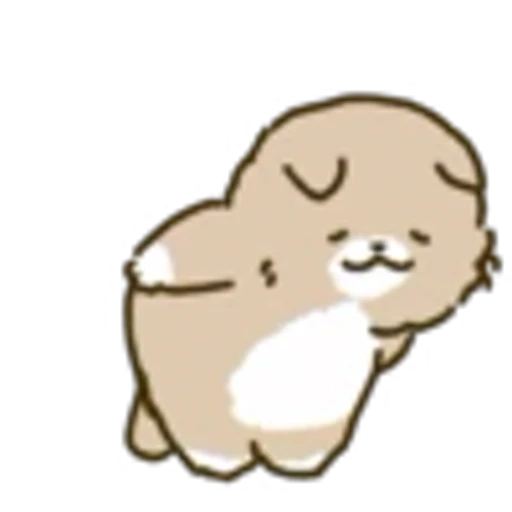 🙇 Эмодзи «White Paw Miyao» для Telegram
