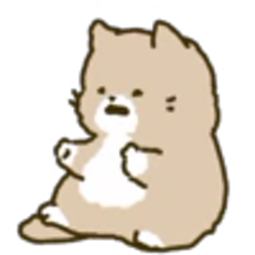 😟 Эмодзи «White Paw Miyao» для Telegram
