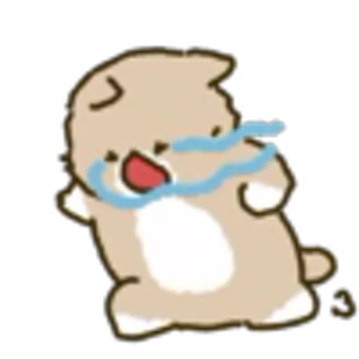 😭 Эмодзи «White Paw Miyao» для Telegram