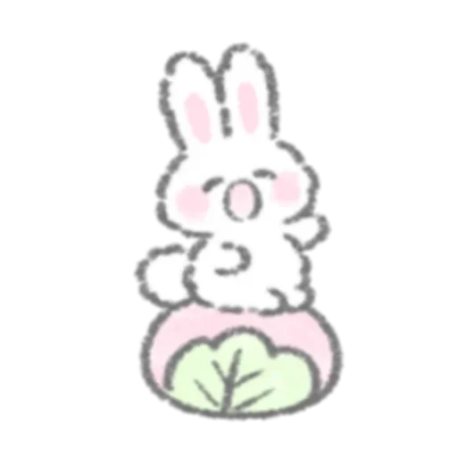 🥄 Стикер «White Rabbit» для Telegram