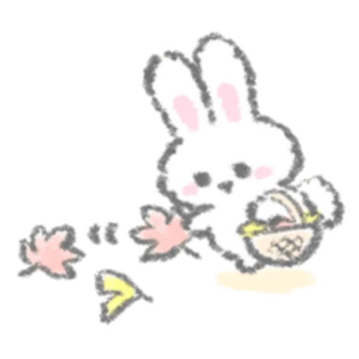 🍂 Стикер «White Rabbit» для Telegram