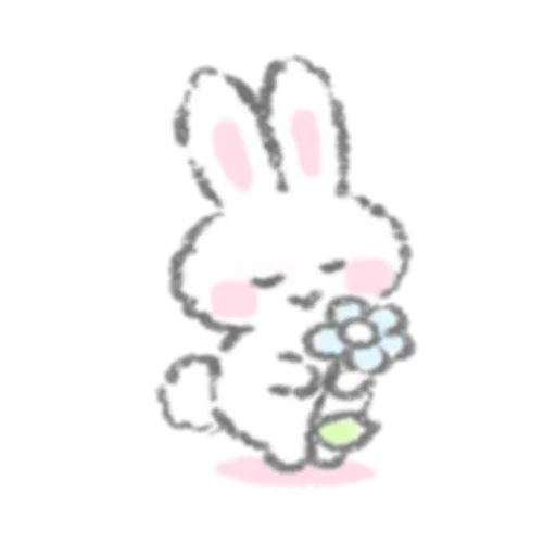 🗝 Стикер «White Rabbit» для Telegram