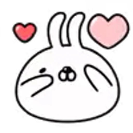 ❤️ Эмодзи «White Rabbit» для Telegram
