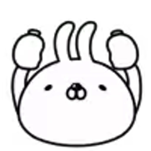 👍 Эмодзи «White Rabbit» для Telegram