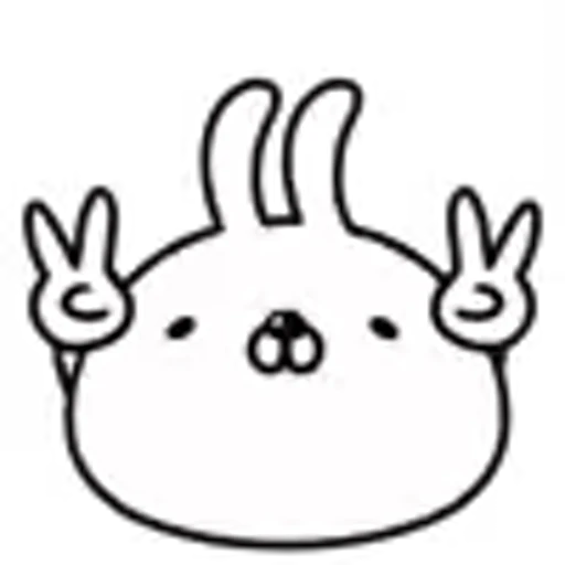 🤘 Эмодзи «White Rabbit» для Telegram
