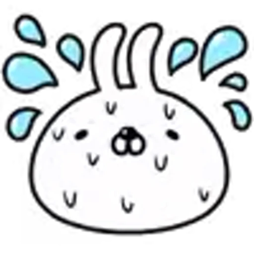 😥 Эмодзи «White Rabbit» для Telegram