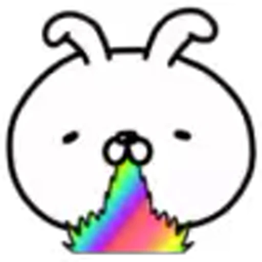 🌈 Эмодзи «White Rabbit» для Telegram