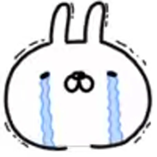 😭 Эмодзи «White Rabbit» для Telegram