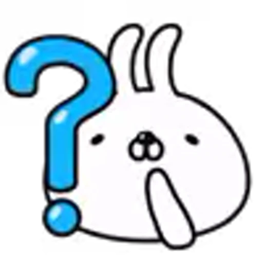 ❔ Эмодзи «White Rabbit» для Telegram