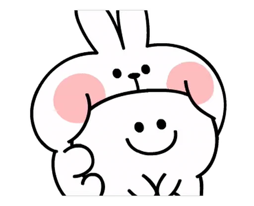 🤗 Стикер «White Rabbit» для Telegram