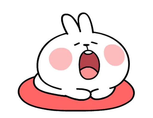 🥱 Стикер «White Rabbit» для Telegram