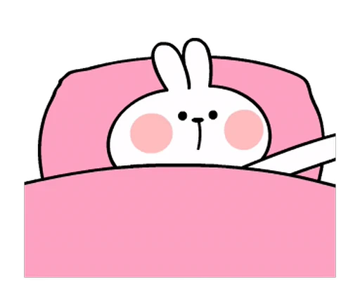 😴 Стикер «White Rabbit» для Telegram
